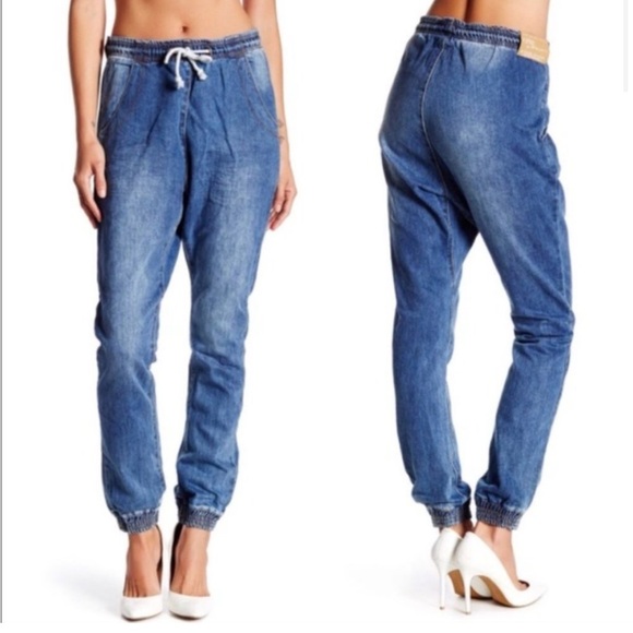 ONE TEASPOON Super Trackies Blue Relaxed
Tapered Jogger Pants SMALL - Picture 2 of 6